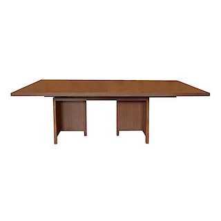 A Frank Lloyd Wright Desk from the Frederick C. Bogk House, Milwaukee, WI. 105" W x 42" D x 26" H