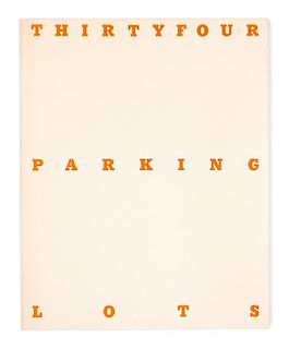 [ARTIST'S BOOK]. RUSCHA, Edward (b.1937). Thirtyfour Parking Lots in Los Angeles. [Burbank, California]: Self-published, 1974.