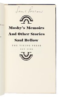 BELLOW, Saul (1915-2005). A group of 4 works. ALL FIRST EDITIONS.