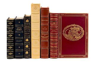 [BINDINGS -- ASPREY]. A group of 6 works finely bound by Asprey or expertly bound to style.