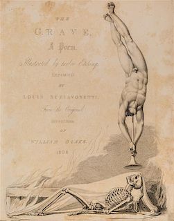 BLAKE, William, illustrator. BLAIR, Robert (1699-1746). The Grave, A Poem. London: R. Ackerman, 1813.