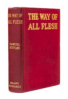 * BUTLER, Samuel (1825-1902). The Way of All Flesh. London: Grant Richards, 1903.