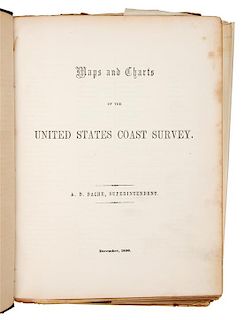 * BACHE, Alexander D. (1806-1867) Maps and Charts of the United States Coast Survey. N.p.: n.p., 1854.