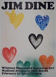after Jim Dine lithographic poster