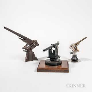 Three World War I-era Signal Cannons