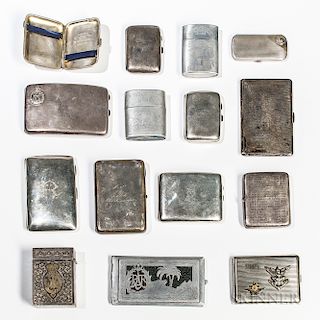 Group of British Commonwealth Cigarette Cases