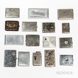 Group of World War II-era Cigarette Cases