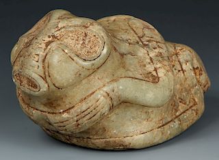 Taino. Odd Stone Animal/human Transition Cemi/Stamp (1000-1500 CE)