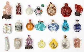 Fine Estate Collection of 21 Chinese Snuff Bottles