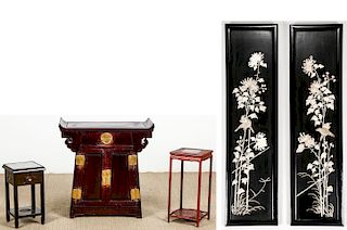 Estate Suite of 4 Asian/Chinese Furniture Items
