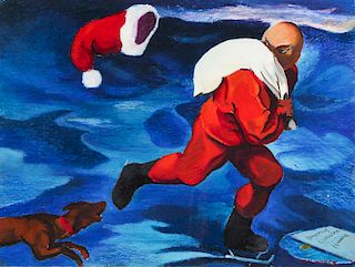 Nigel Van Wieck (b. 1947) "Merry Christmas"