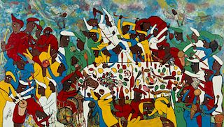 Michael Parchment (Jamaican, 1957-2013) Painting