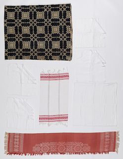Estate Grouping of Antique American Textiles