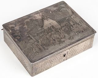 European Silverplate Box: Teniers - Kermesse Flamande