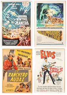 Group of 4 Vintage Posters, Musical and Sci-Fi Theme