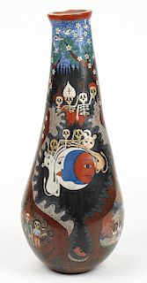 Mexican (20th c.) Day of the Dead Vase