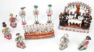 Group of Mexican (20th c.) Ocumicho Clay Sculptures