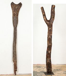Old Dogon Ladder, Mali & Fine Initiation Post, Tanzania