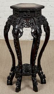 Antique Chinese Marble Top Table Stand
