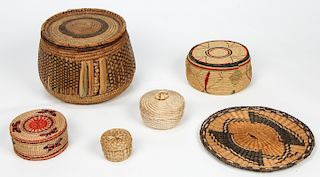 6 Native American & Southwest Baskets