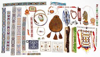 Mixed Lot of Native American & Ethnographic Beaded Items