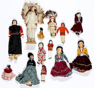 Collection of Native American & Southwest Folk Art Dolls