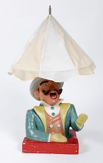 Vintage Circus Conductor Sculptural Lamp