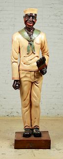 Life-Size Sculpture of African American Sailor, Mid 20th C
