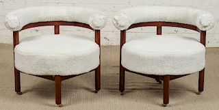 Pair of Vintage Modern Upholstered Chairs