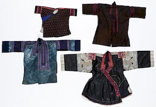 4 Chinese Minority Robes/Jackets, Early/Mid 20th C