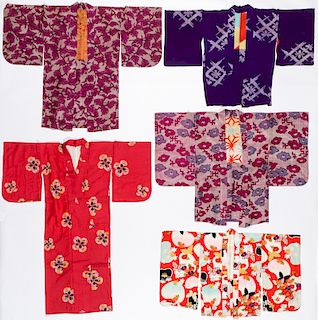 Collector's Lot of Colorful Vintage Japanese Kimono (5)