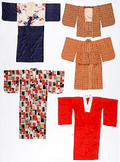 5 Old Japanese Kimonos