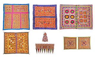 8 Old Ethnographic Textiles