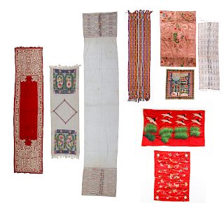 Misc. Collection of 9 Ethnographic Textiles