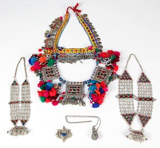 Mixed Lot of Central Asian Tribal Jewelry