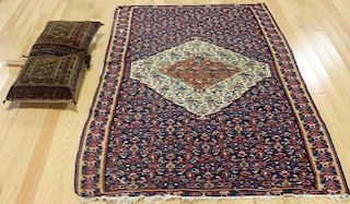 Antique and Finely Hand Woven Carpet Together