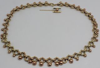 JEWELRY. 14kt Rose Gold and Yellow Gold Suite.