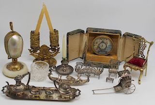 SILVER. Assorted Antique Decorative Accessories.