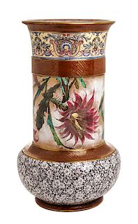 * A Large Doulton Burslem Vase Height 22 7/8 inches.