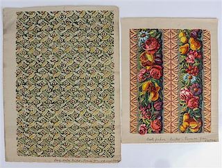 * Stella Hendricks, (American, 1879-1964), wallpaper samples
