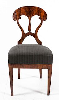 A Biedermeier Side Chair Height 26 1/4 inches.