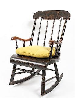 A Child's Rocking Chair Height 24 inches.