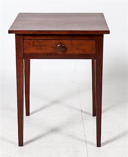 * An American Work Table Height 26 1/2 x width 20 1/2 x depth 19 1/2 inches.