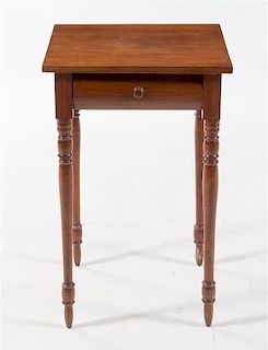 * An American Maple Work Table Height 27 1/2 x width 18 x depth 17 inches.