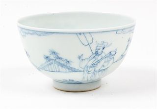 A Chinese Blue and White Porcelain Bowl Diameter 3 3/4 inches.