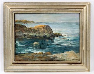Charles Paul Gruppe, (American/Canadian, 1860-1940), Rocky Coastal Scene