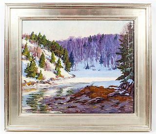 John Haapanen, (American, 1891-1968), Winter Inlet, 1926