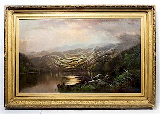 G. D. Hunt, (British, 19th century), Highland Lake Reflections