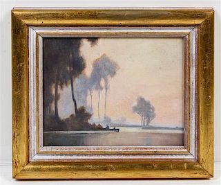 * G. Fox, (20th century), Coastal Scene with Palm Trees