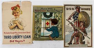 * A Group of Eight American WWI Posters Largest 39 7/8 x 29 7/8 inches.